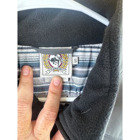 Cinch Men’s Grey Softshell Bonded Jacket – Size Large, Water Resistant - Picture 5 of 8